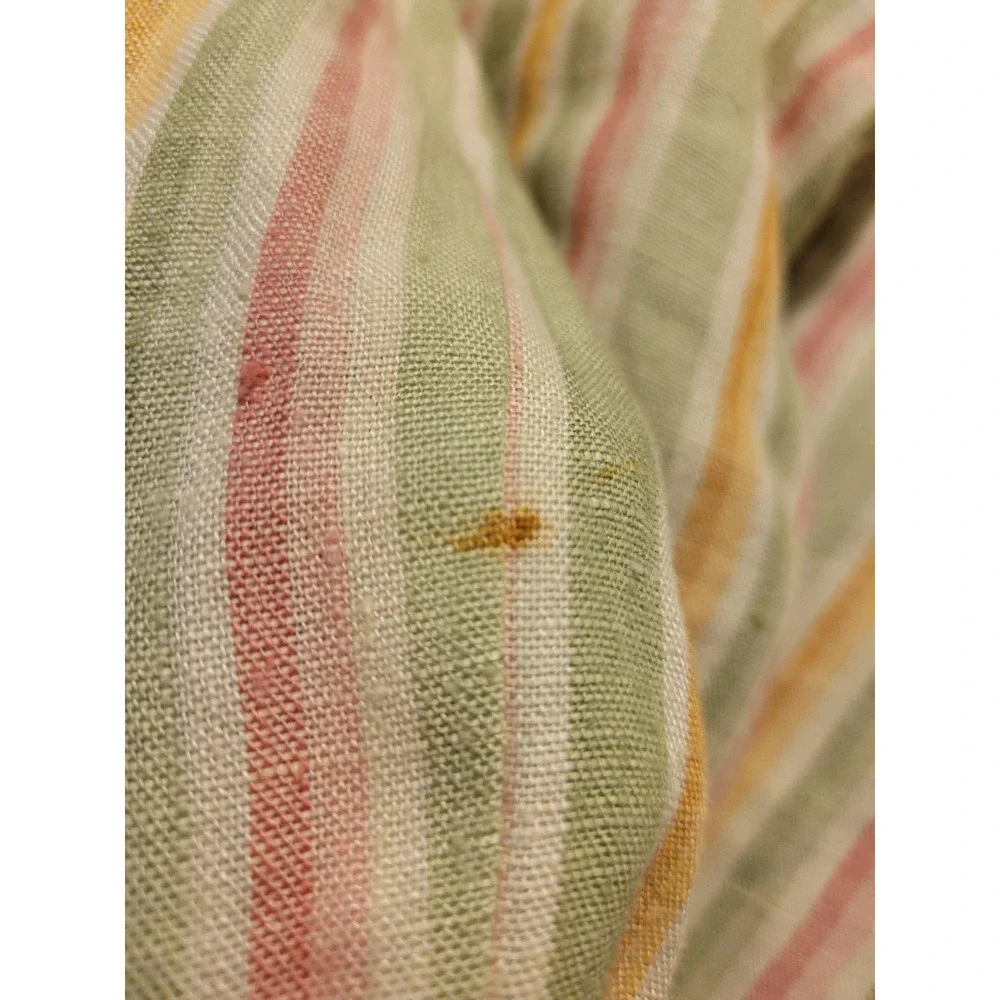 Liz Sport Multicolor Striped‎ Linen Blend Long Sleeve Blazer Women's Size 6